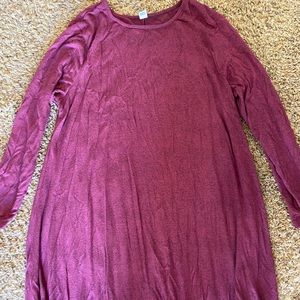 Pink old navy long sleeved dress
